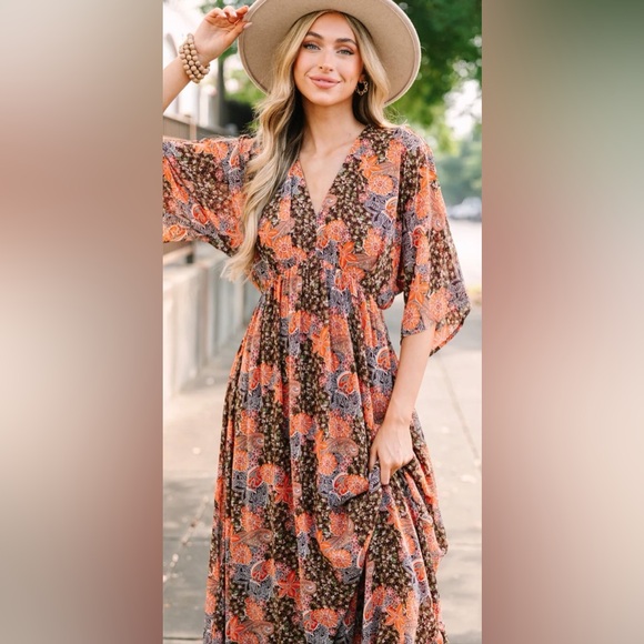 entro Dresses & Skirts - Floral Bohemian Maxi Dress by Entro NWT